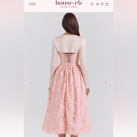 NWT House of CB “DUCHESS”
Ballerina Pink Lace Corset, Skirt And Bolero Set - Picture 7 of 10